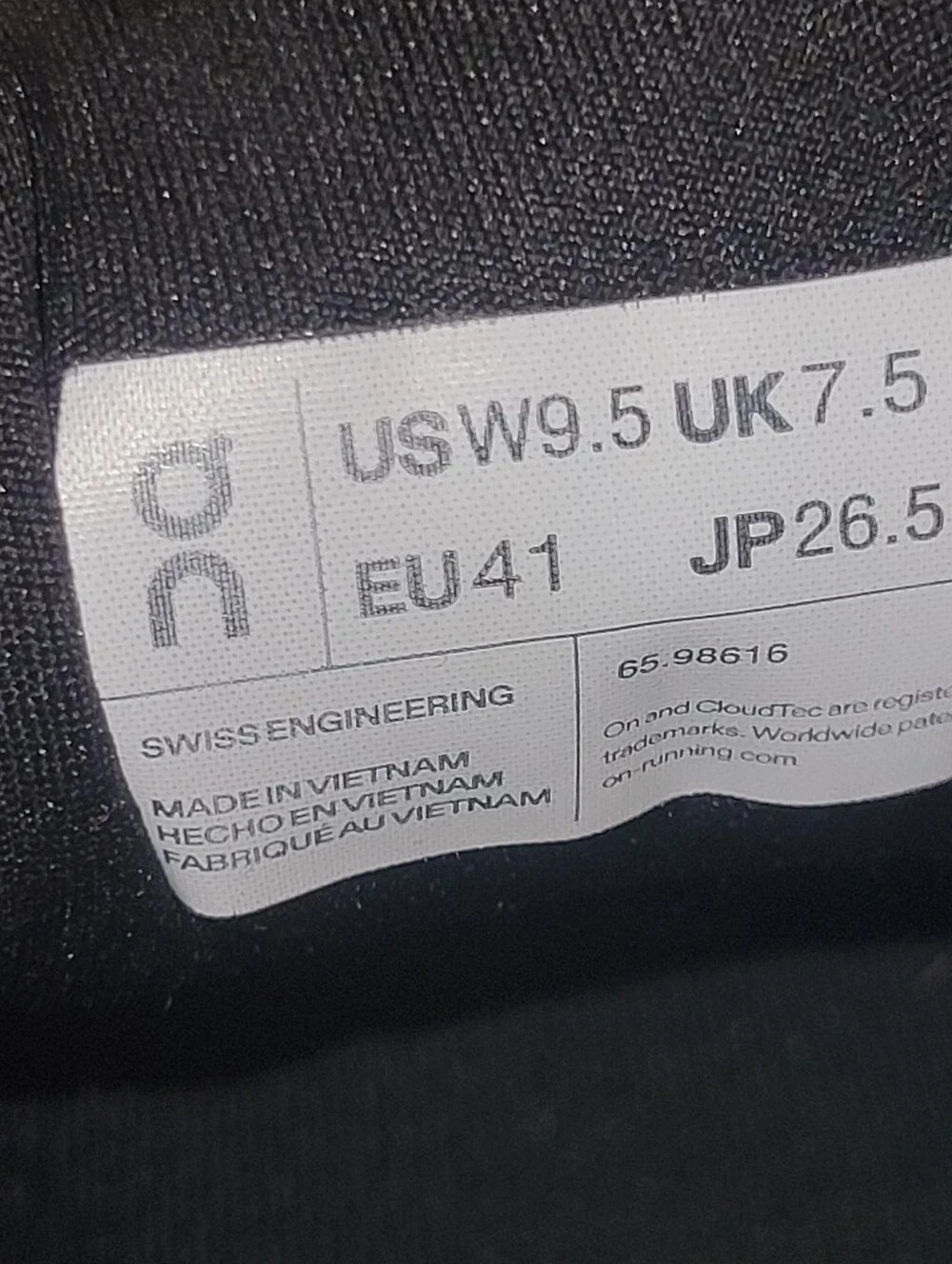 On Cloudgo Wide Women's Running Shoes - Black Eclipse - Size 9.5